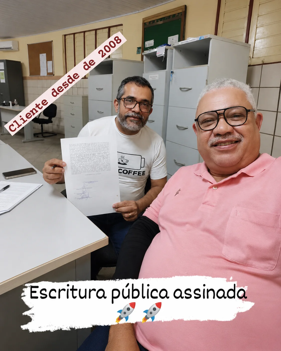 Escritura pública assinada